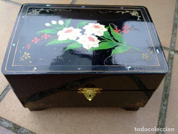 Cajas y cajitas met&aacute;licas: CAJA DE MUSICA JOYERO SANKYO JAPON A&Ntilde;OS 50 - 60