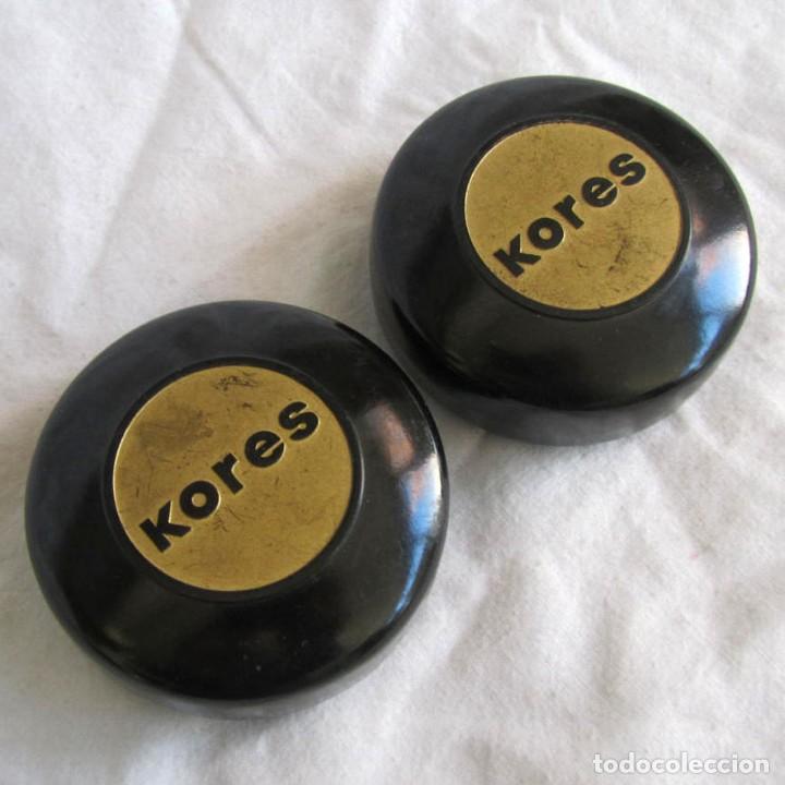 Casse e cassette metalliche: 2 cajas vac&iacute;as de baquelita cintas mecanogr&aacute;ficas Kores