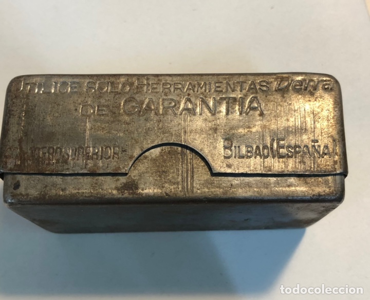 Cajas y cajitas met&aacute;licas: INDUSTRIA VASCA. POSTGUERRA. DELTA. - Foto 2