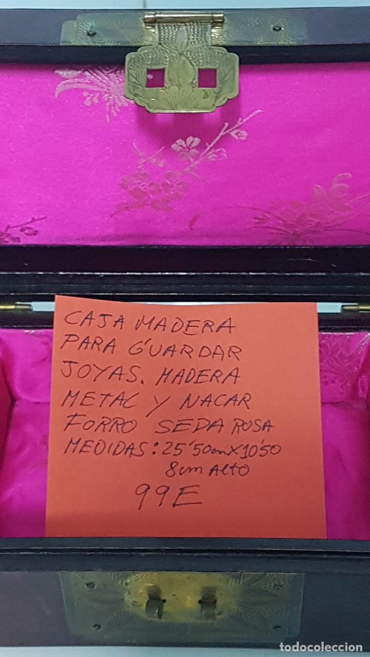 Cajas y cajitas met&aacute;licas: Caja de madera para guardar joyas - Foto 7