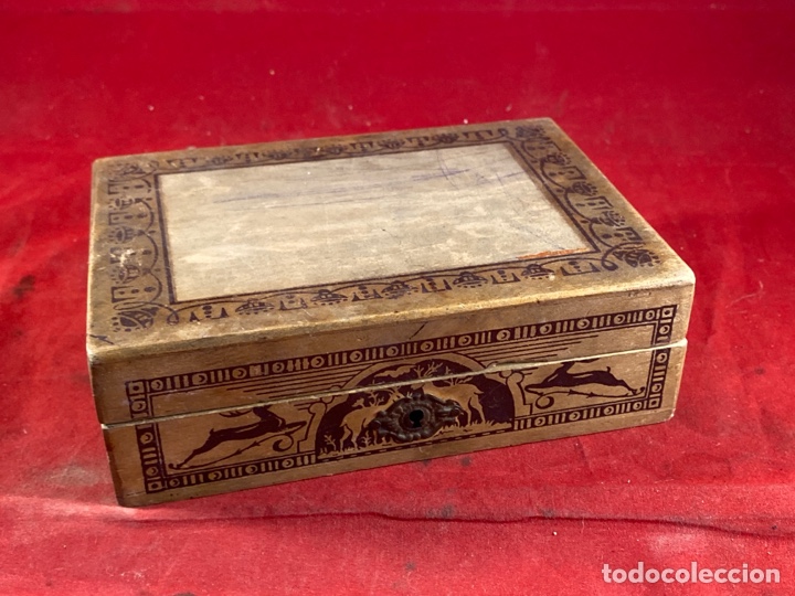 Cajas y cajitas met&aacute;licas: Caja de madera con espejo 17x12cm - Foto 1