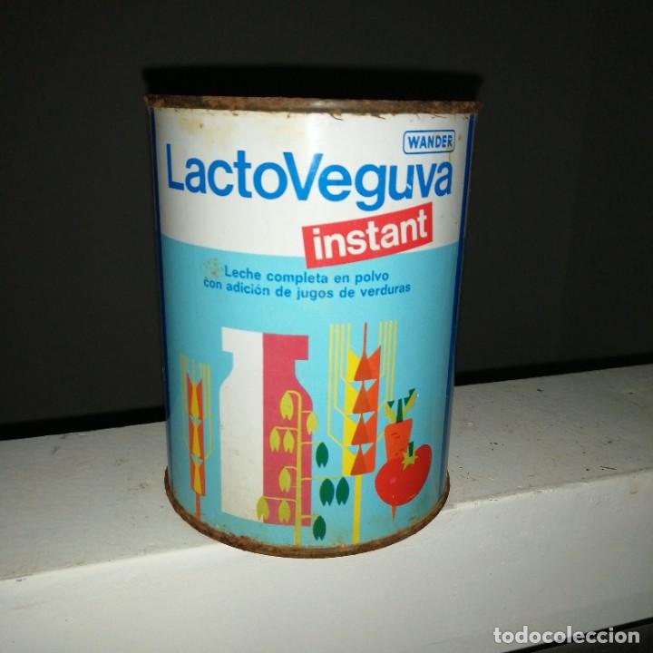 Cajas y cajitas met&aacute;licas: Lata bote LACTOVEGUVA WANDER Barcelona Suiza leche en polvo para ni&ntilde;os biberon