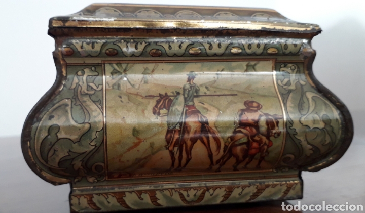 Cajas y cajitas met&aacute;licas: Caja de almendras del 3&deg; centenario de Cervantes - Foto 4
