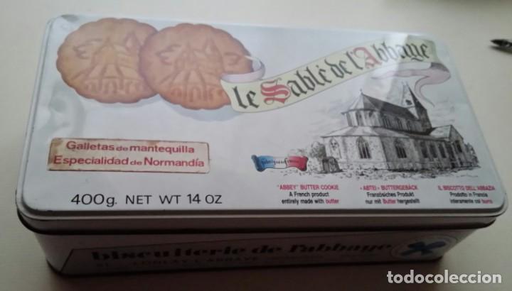 Cajas y cajitas met&aacute;licas: CAJA DE HOJALATA GALLETAS LE SABLE DE L&acute;ABBAYE