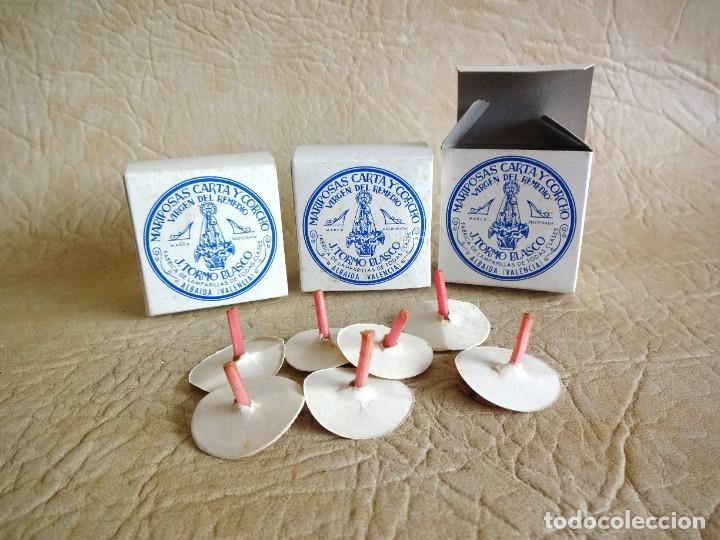 Casse e cassette metalliche: lote 3 antiguas cajas de mariposas lamparillas j. tormo blasco albaida llenas