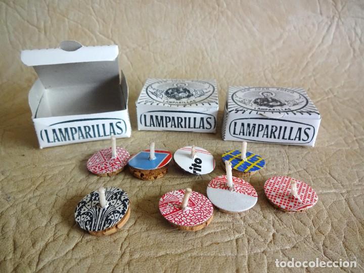 Cajas y cajitas met&aacute;licas: lote 3 antiguas cajas de mariposas lamparillas san juan bosco productos zepol madrid