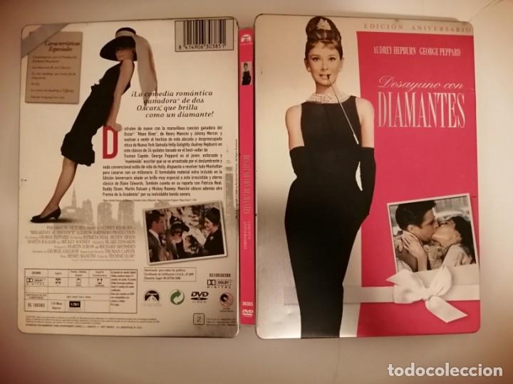 Cajas y cajitas met&aacute;licas: DESAYUNO CON DIAMANTES EDICI&Oacute;N ANIVERSARIO CAJA METALICA STEELBOOK ( SIN DVD SOLO CAJA )