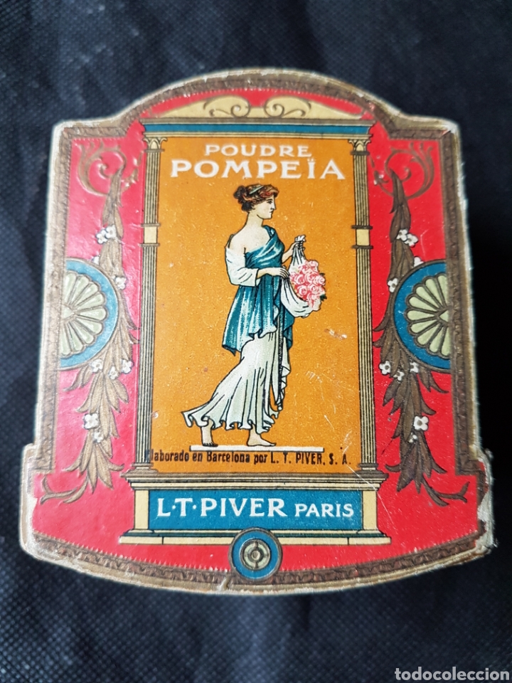 Cajas y cajitas met&aacute;licas: Antigua caja perfume pompeia