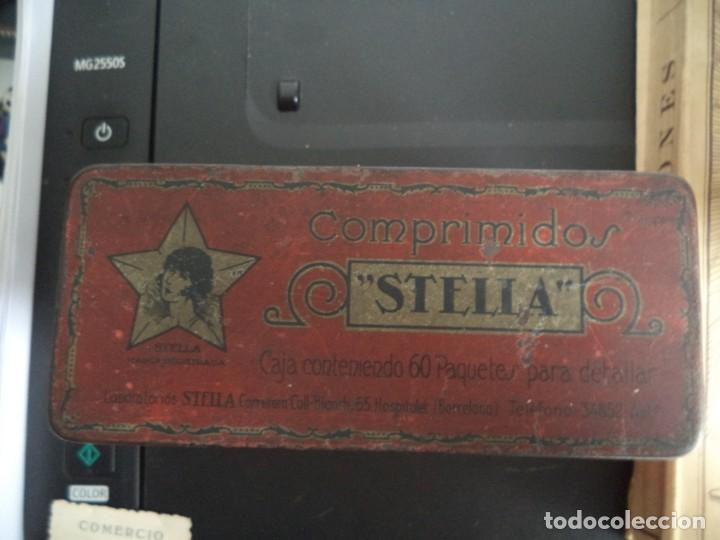 Blechdosen und Kisten: Caja met&aacute;lica comprimidos Stella.
