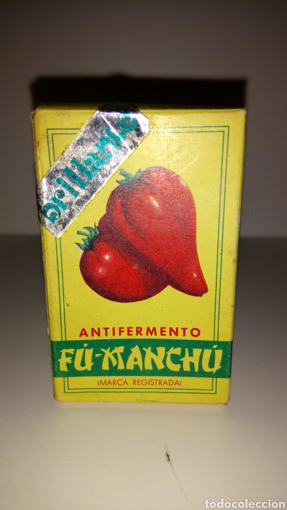 Bo&icirc;tes et petites bo&icirc;tes m&eacute;talliques: CAJITA ANTIFERMENTO F&Uacute; MANCH&Uacute;. NUEVA. A&Ntilde;OS 60/70.