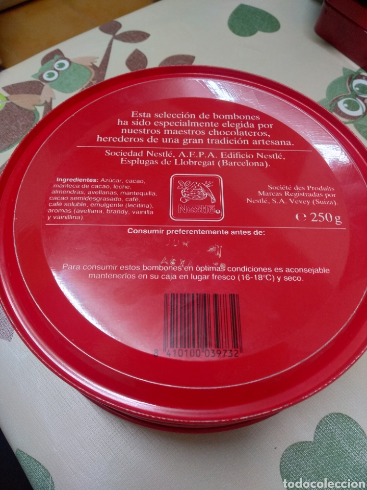 Cajas y cajitas met&aacute;licas: Caja Roja NESTLE finales de los 80 - Foto 2
