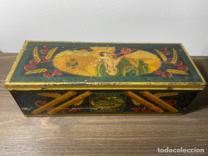 Cajas y cajitas met&aacute;licas: Caja galletas Palma - Foto 2