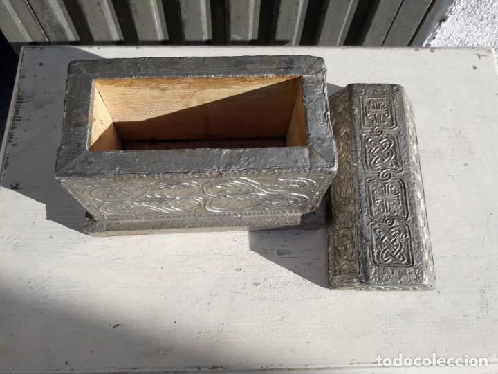Cajas y cajitas met&aacute;licas: Caja forrada de esta&ntilde;o - Foto 5