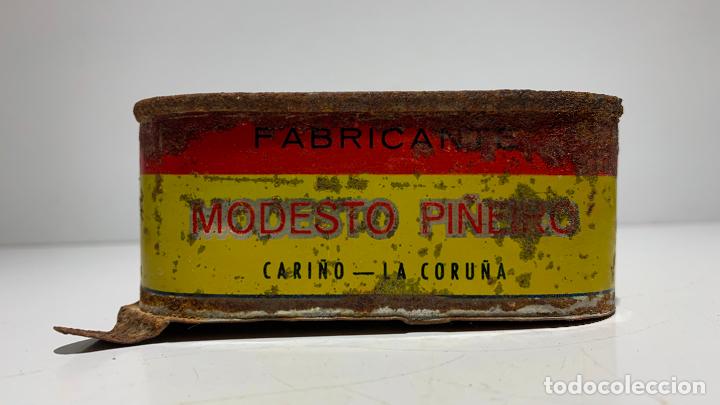 Cajas y cajitas met&aacute;licas: ANTIGUA LATA DE CONSERVAS,MODESTO PI&Ntilde;ERO , CARI&Ntilde;O, LA CORU&Ntilde;A