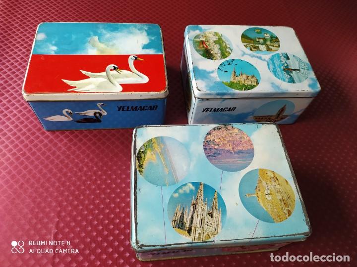 Cajas y cajitas met&aacute;licas: CAJAS METALICAS YELMACAO LOTE DE TRES EN BUEN ESTADO