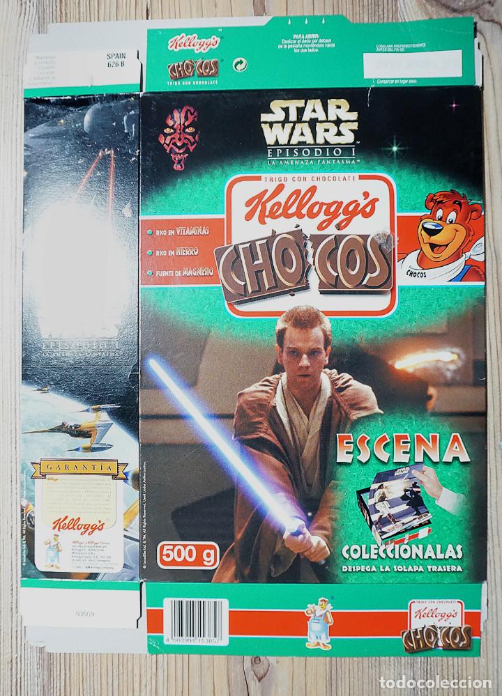 Blechdosen und Kisten: ENVASE CAJA CART&Oacute;N CHOCOS KELLOGG'S STAR WARS GUERRA DE LAS GALAXIAS 2000 KELLOGG KELLOGGS