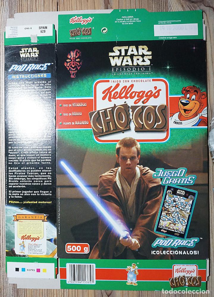 Blechdosen und Kisten: ENVASE CAJA CART&Oacute;N CHOCOS KELLOGG'S STAR WARS GUERRA DE LAS GALAXIAS 2000 KELLOGG KELLOGGS