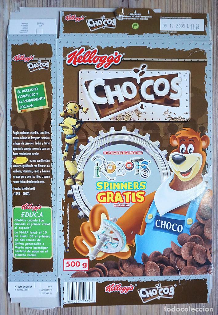 Blechdosen und Kisten: ENVASE CAJA CART&Oacute;N CHOCOS KELLOGG'S SPINNERS GRATIS 2005 KELLOGGS KELLOGG