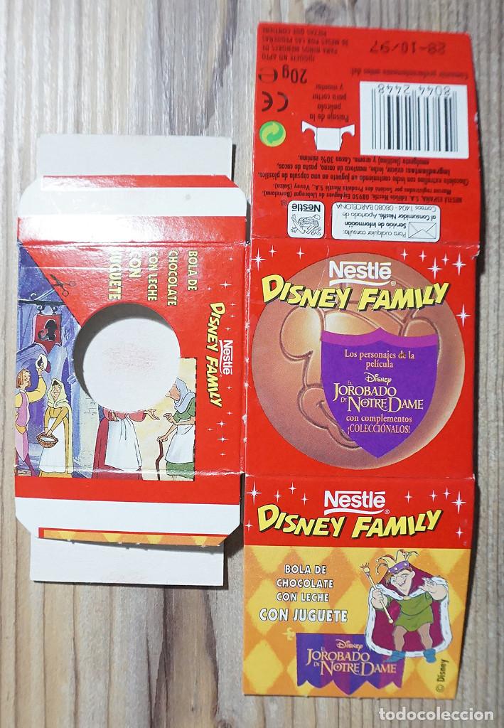 Blechdosen und Kisten: ENVASE CAJA NESTL&Eacute; DISNEY JOROBADO DE NOTRE DAME BOLA DE CHOCOLATE A&Ntilde;O 1997