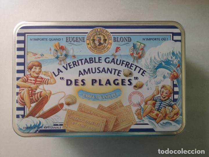 Bo&icirc;tes et petites bo&icirc;tes m&eacute;talliques: CAJA MET&Aacute;LICA - BISCUITIER DES PLAGES