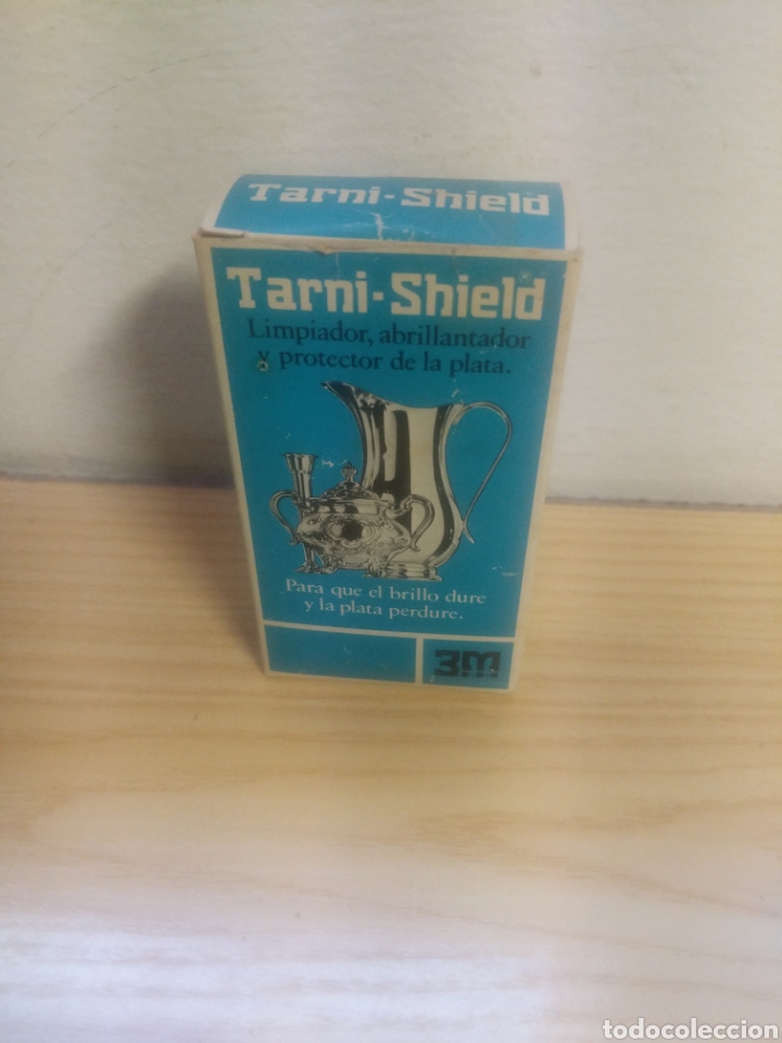 Cajas y cajitas met&aacute;licas: CAJA DE LIMPIADOR ABRILLANTADOR Y PROTECTOR DE PLATA TARNI SHIELD A&Ntilde;OS 80 3M