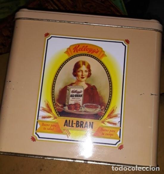Cajas y cajitas met&aacute;licas: CAJA grande METALICA CEREALES KELLOGGS ALL BRAN