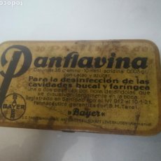 Cajas y cajitas metálicas: ANTIGUA CAJITA PANFLAVINA DE BAYER 1921 SELLO ESPECIAL MOVIL MEDICAMENTOS TIMBRE BAYER. Lote 238666845