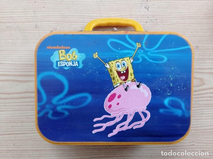 Cajas y cajitas met&aacute;licas: Caja Maletin Metalico Bob Esponja - 25x18 Centimetros
