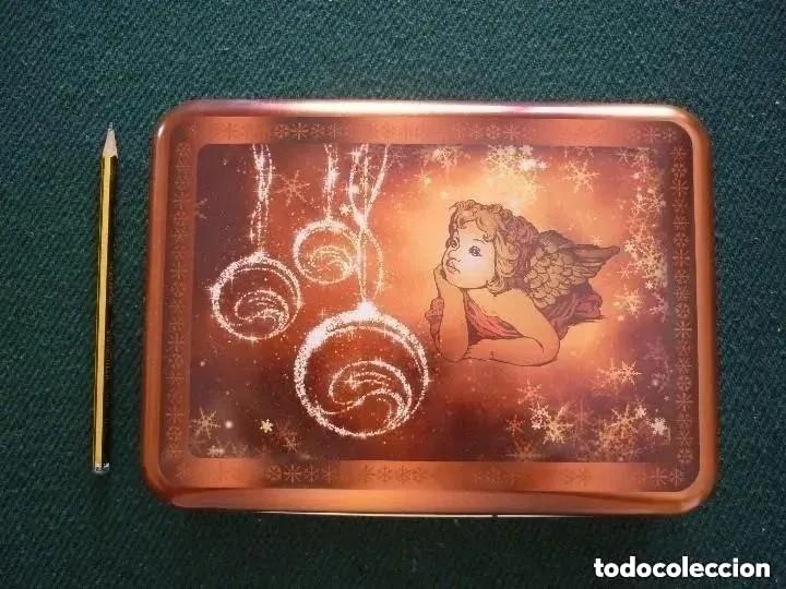 Cajas y cajitas met&aacute;licas: CAJA MET&Aacute;LICA de BOMBONES - ALEMANIA. 22 CM X 16 CM