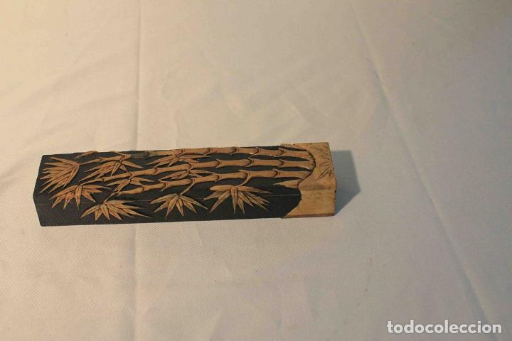 Blechdosen und Kisten: CAJA PIEDERA DECORACION BAMBU NEGRA