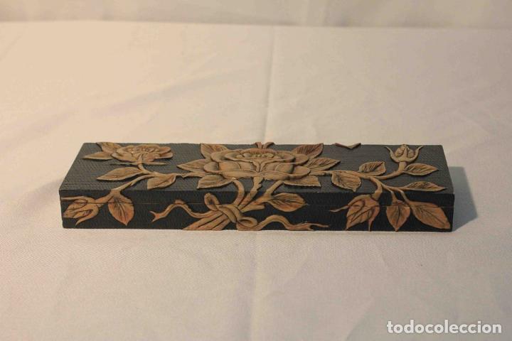 Blechdosen und Kisten: CAJA PIEDRA DECORACION ROSAS 27