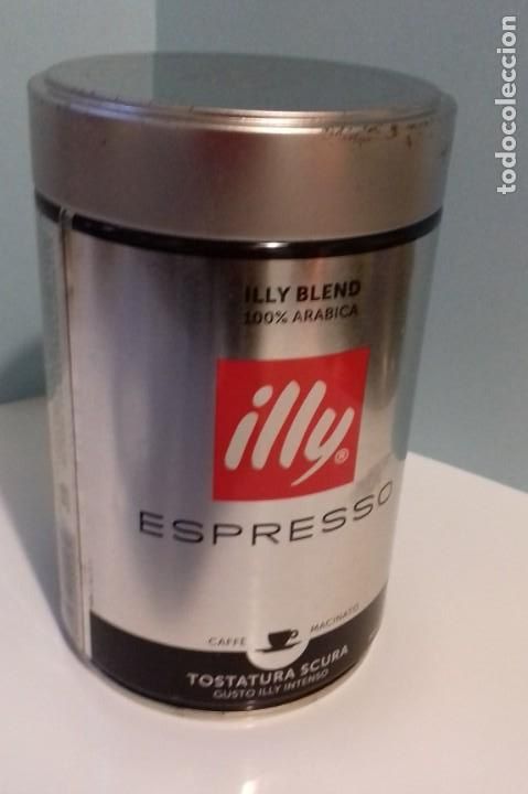 Blechdosen und Kisten: Bote met&aacute;lico Caf&eacute; ESPRESSO ILLY Caffe Macinato Gusto Illy intenso 250 g Vac&iacute;o. 2019