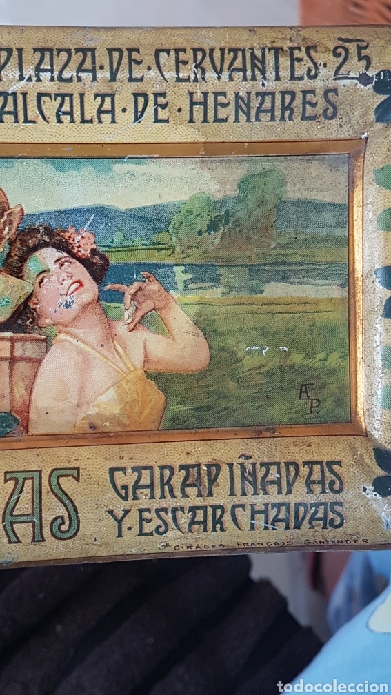 Cajas y cajitas met&aacute;licas: CAJA HOJALATA ALMENDRAS SALINAS - Foto 3