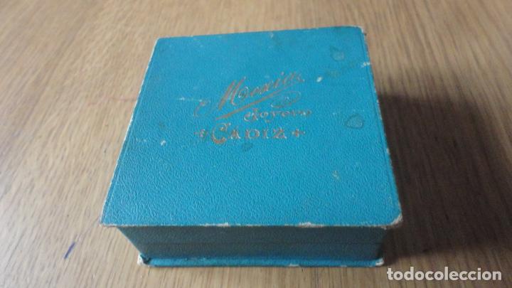 Cajas y cajitas met&aacute;licas: ANTIGUA CAJITA O ESTUCHE DE CARTON.MEXIA JOYERO.CADIZ.JOYERIA.