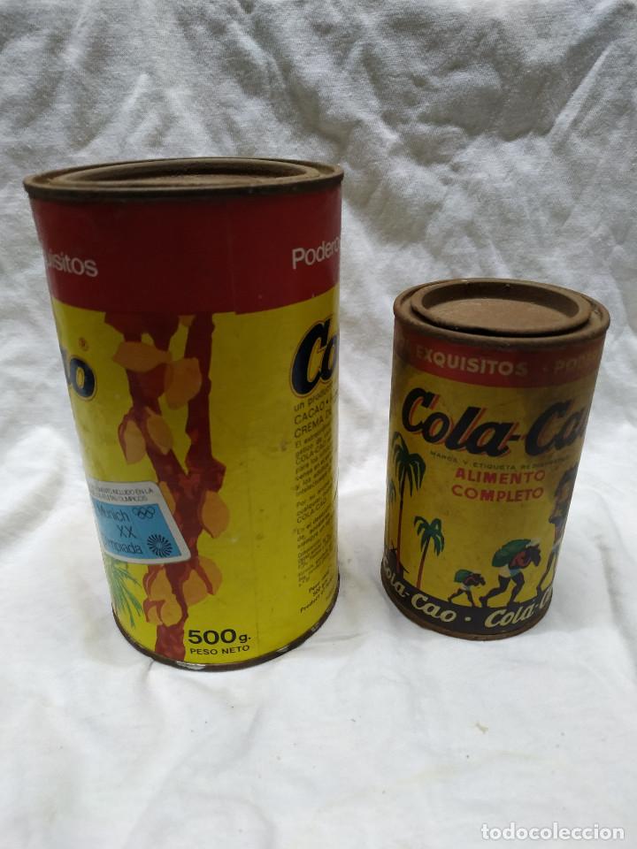 Cajas y cajitas met&aacute;licas: Pareja de botes de cola cao