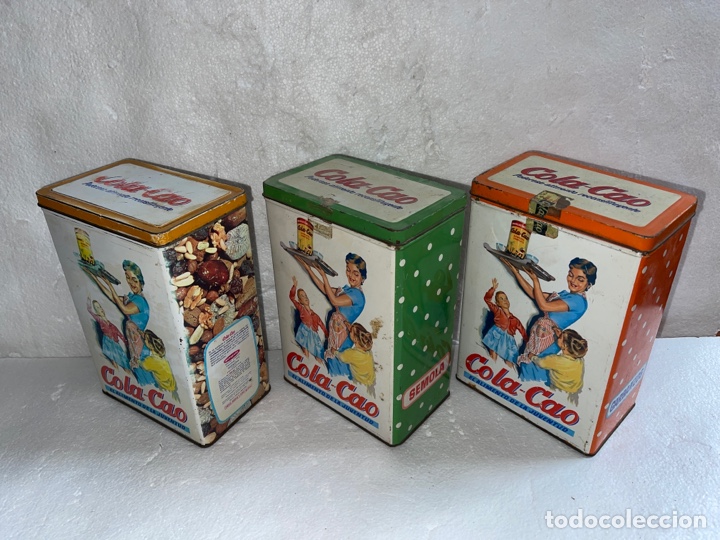 Cajas y cajitas met&aacute;licas: Latas de cola cao de garbanzos y semola
