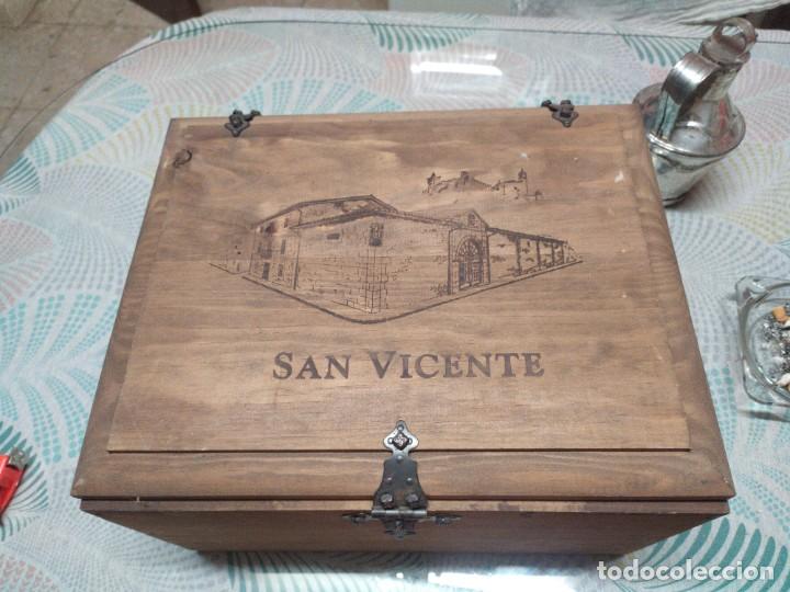 Caixas e caixinhas met&aacute;licas: BONITA CAJA DE VINO DE MADERA DE VINO SAN VICENTE MIREN FOTOS