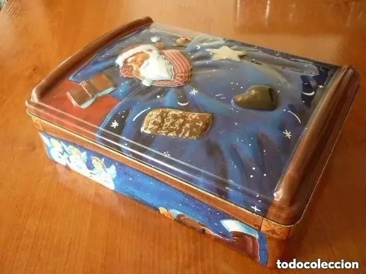 Cajas y cajitas met&aacute;licas: CAJA MET&Aacute;LICA GALLETAS BAHLSEN -24 X 17 CM.