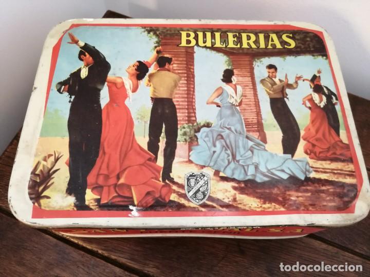 Cajas y cajitas met&aacute;licas: Antigua caja de chapa dulce de membrillo BULERIAS, Publicidad San Pascual S.A. Puente Genil