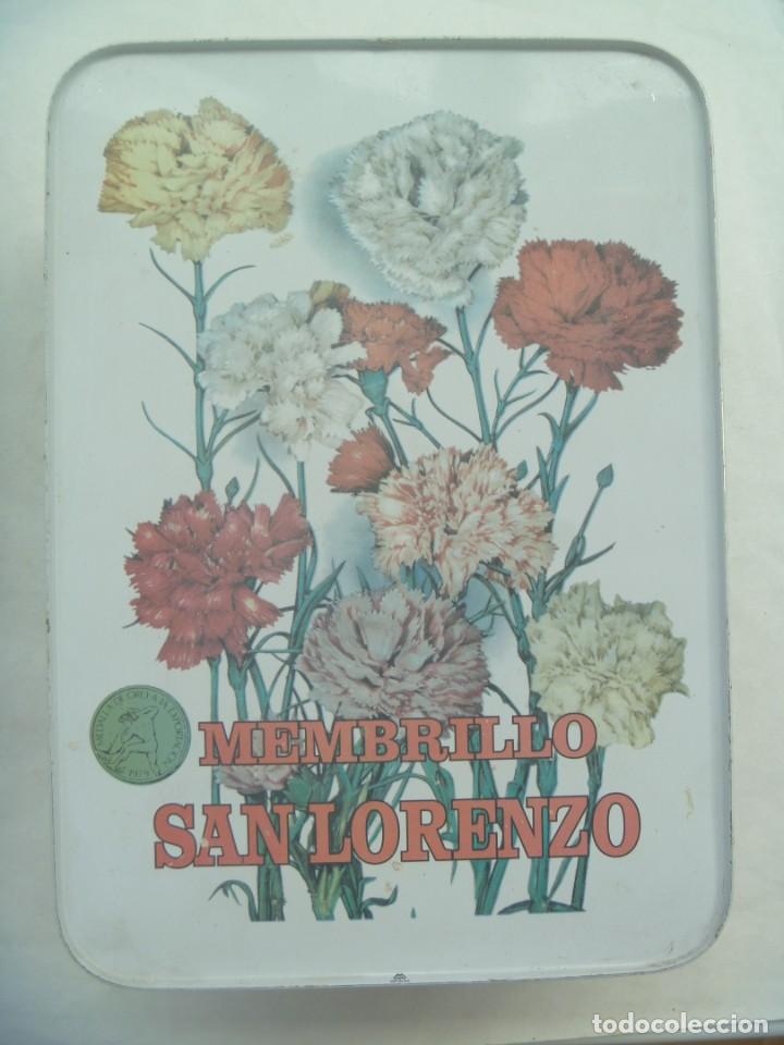 Cajas y cajitas met&aacute;licas: CAJA DE MEMBRILLO DE EXPOSICION DE SAN LORENZO, DE LORENZO ESTEPA AGUILAR ( PUENTE GENIL , CORDOBA )