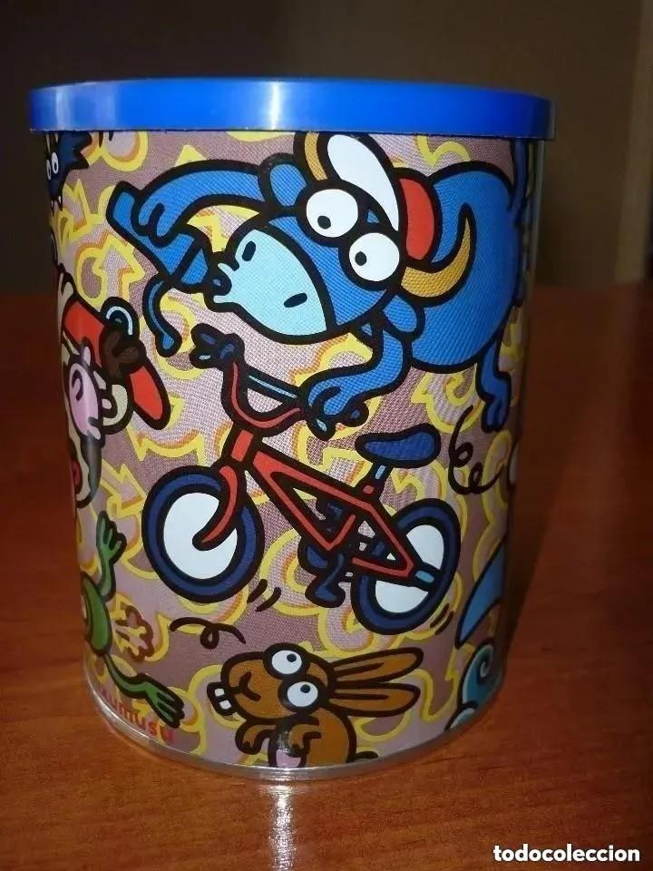 Cajas y cajitas met&aacute;licas: LATA DE NESQUIK VAC&Iacute;A DE KUKUXUMUSU