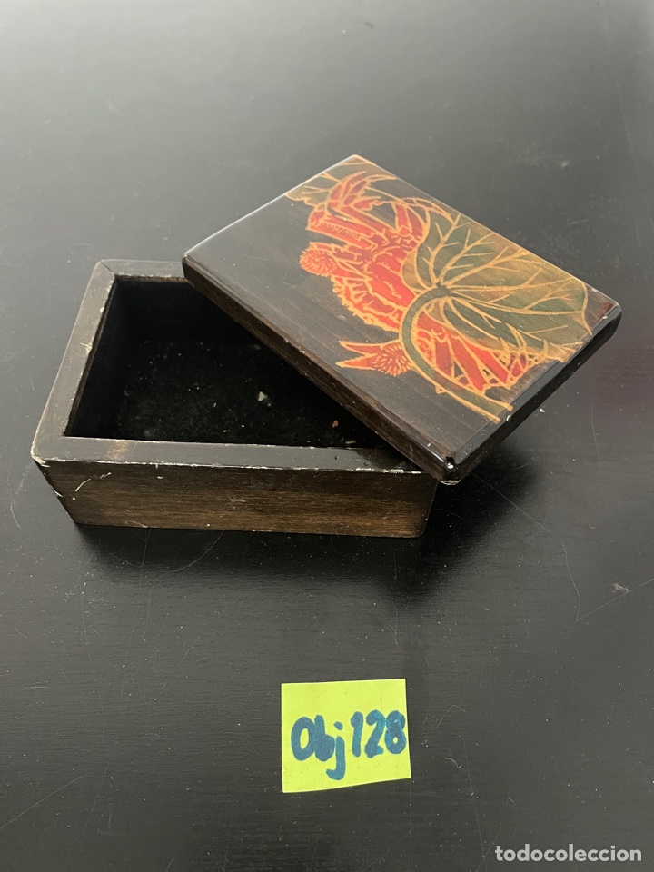 Cajas y cajitas met&aacute;licas: Caja de madera antigua - Foto 2