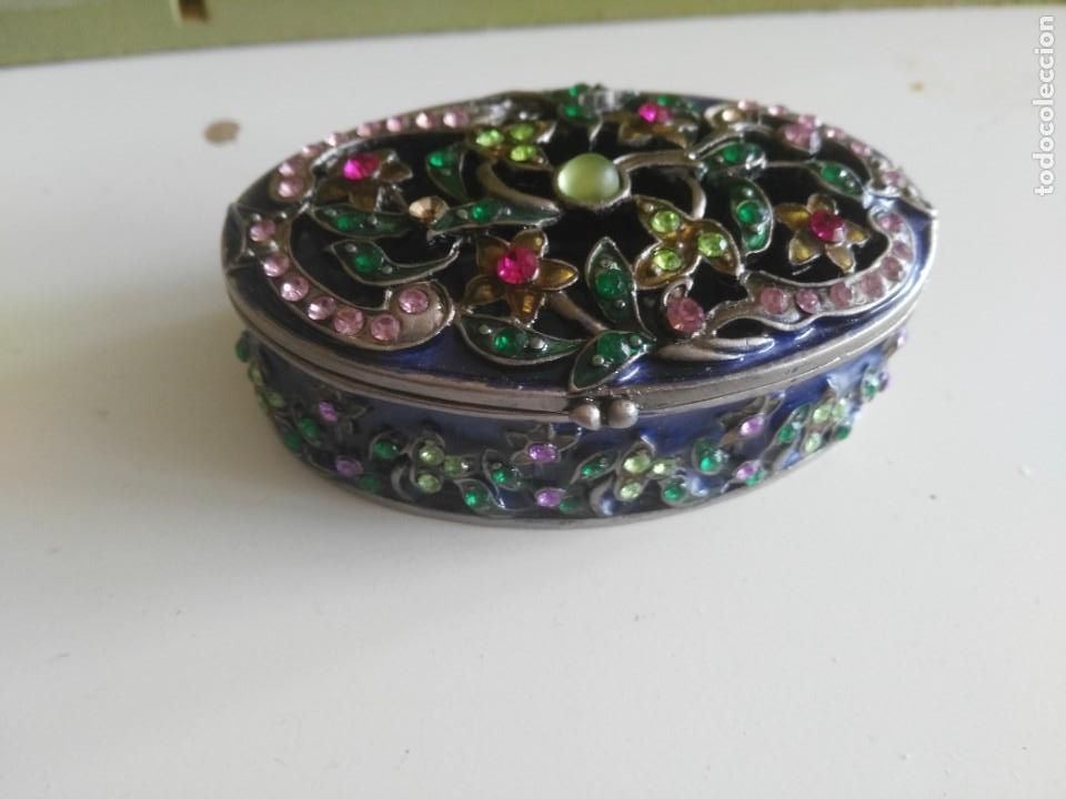 Cajas y cajitas met&aacute;licas: caja joyero - metal - Foto 1