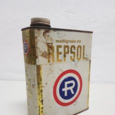 Cajas y cajitas metálicas: LATA REPSOL , AÑOS 1970