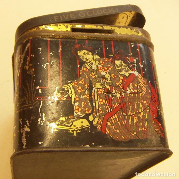 Cajas y cajitas met&aacute;licas: Antigua caja de te sol five o&acute;clock - Foto 7