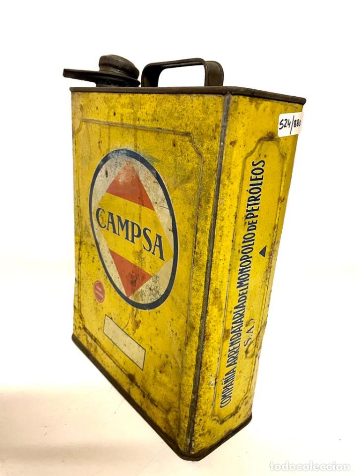 Cajas y cajitas met&aacute;licas: LATA DE ACEITE - CAMPSA - Foto 3