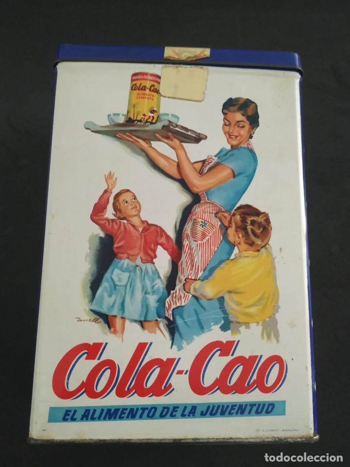 Cajas y cajitas met&aacute;licas: antigua lata de colacao ( azucar )