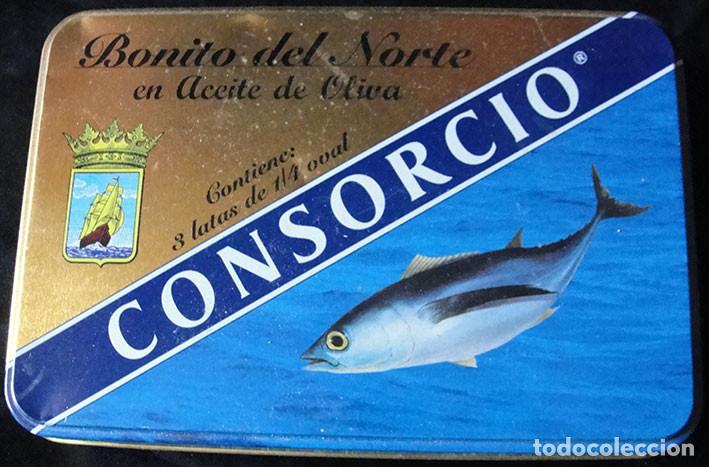 Cajas y cajitas met&aacute;licas: LATA METAL BONITO DEL NORTE CONSORCIO - VINTAGE -