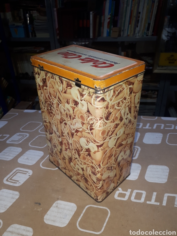 Cajas y cajitas met&aacute;licas: Antigua caja Colacao cola cao fotograf&iacute;a pasta leer descripci&oacute;n