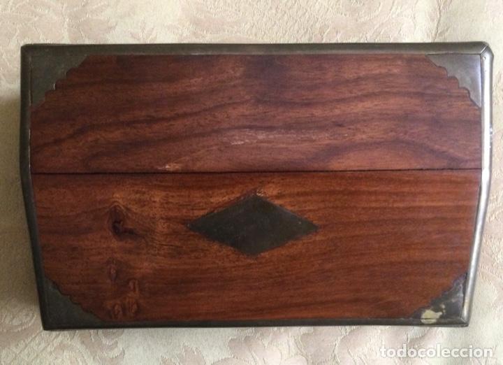 Cajas y cajitas met&aacute;licas: CAJA INDIA DE MADERA Y LAT&Oacute;N - Foto 16